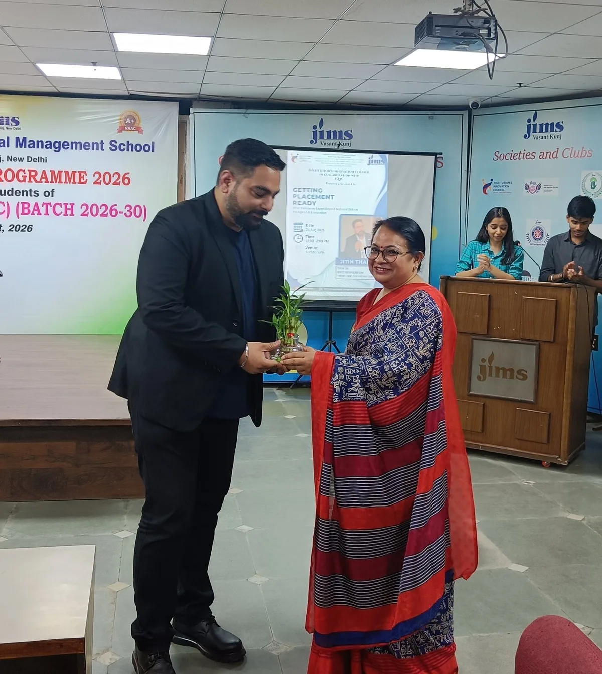 Institutional Felicitation on Stage